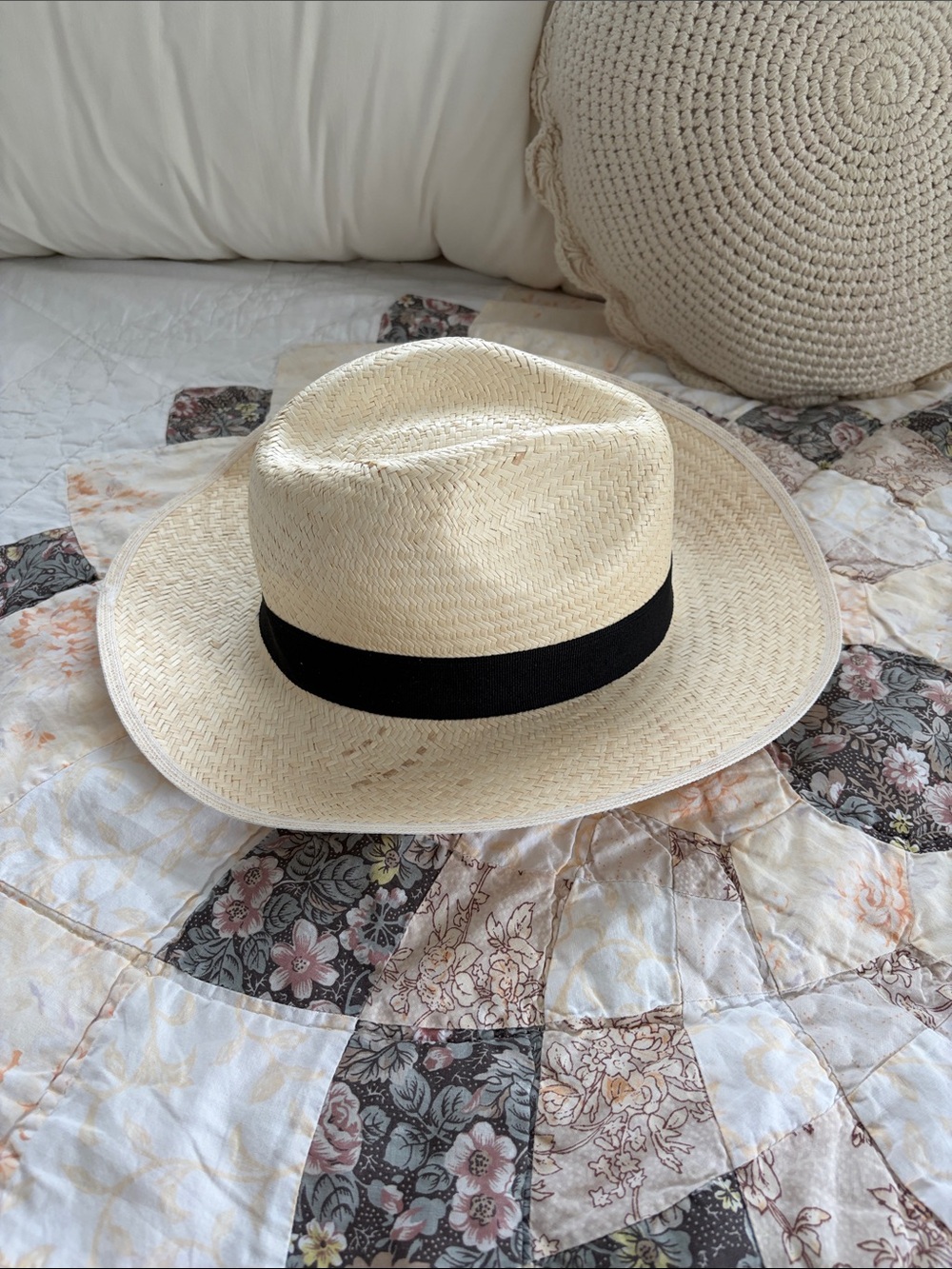 Handmade Straw Fedora Cowboy Hat